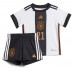 Cheap Germany Ilkay Gundogan #21 Home Football Kit Children World Cup 2022 Short Sleeve (+ pants)